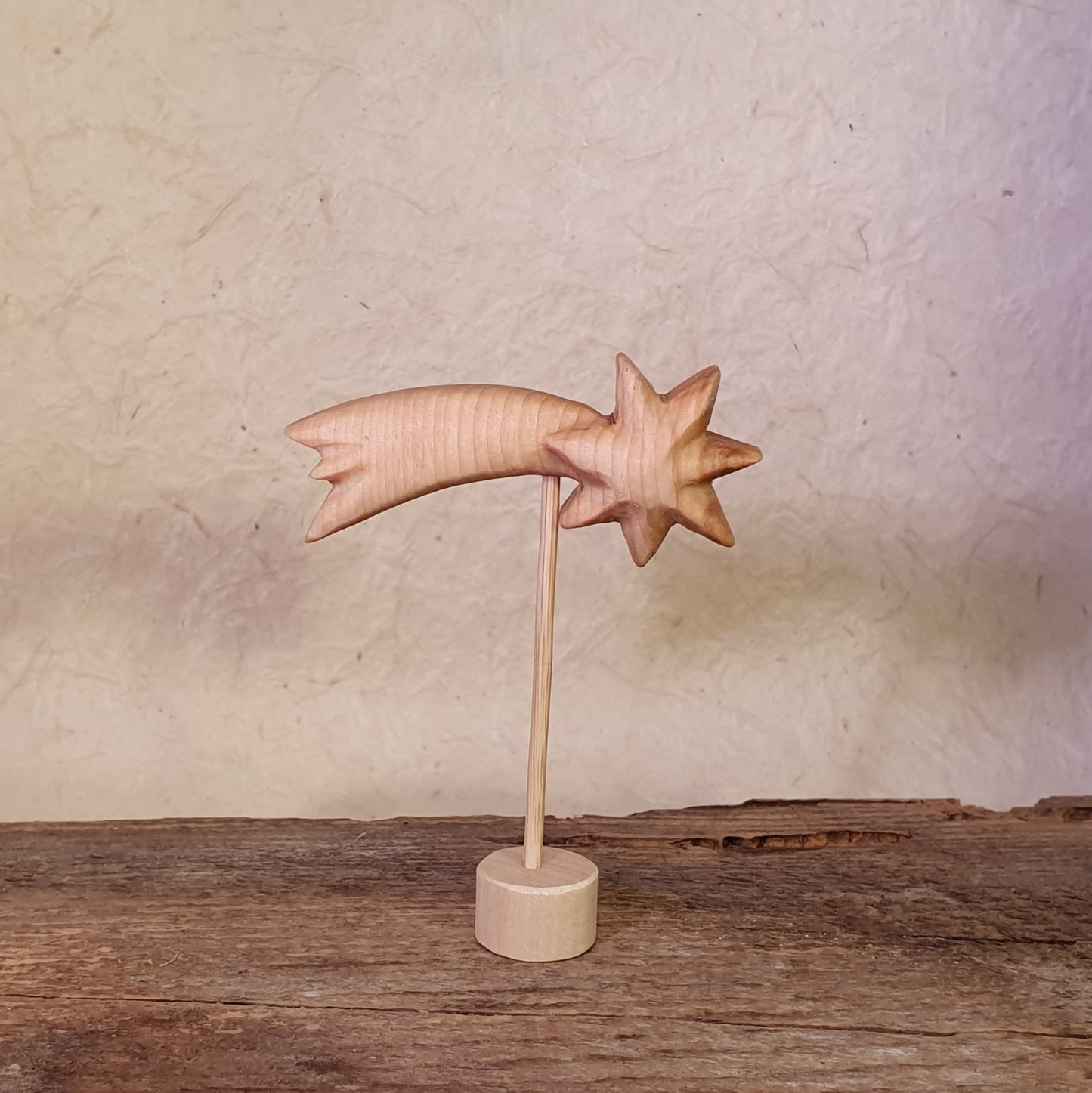 Stern, Sternschnuppe Höhe ca 9,5cm geölt