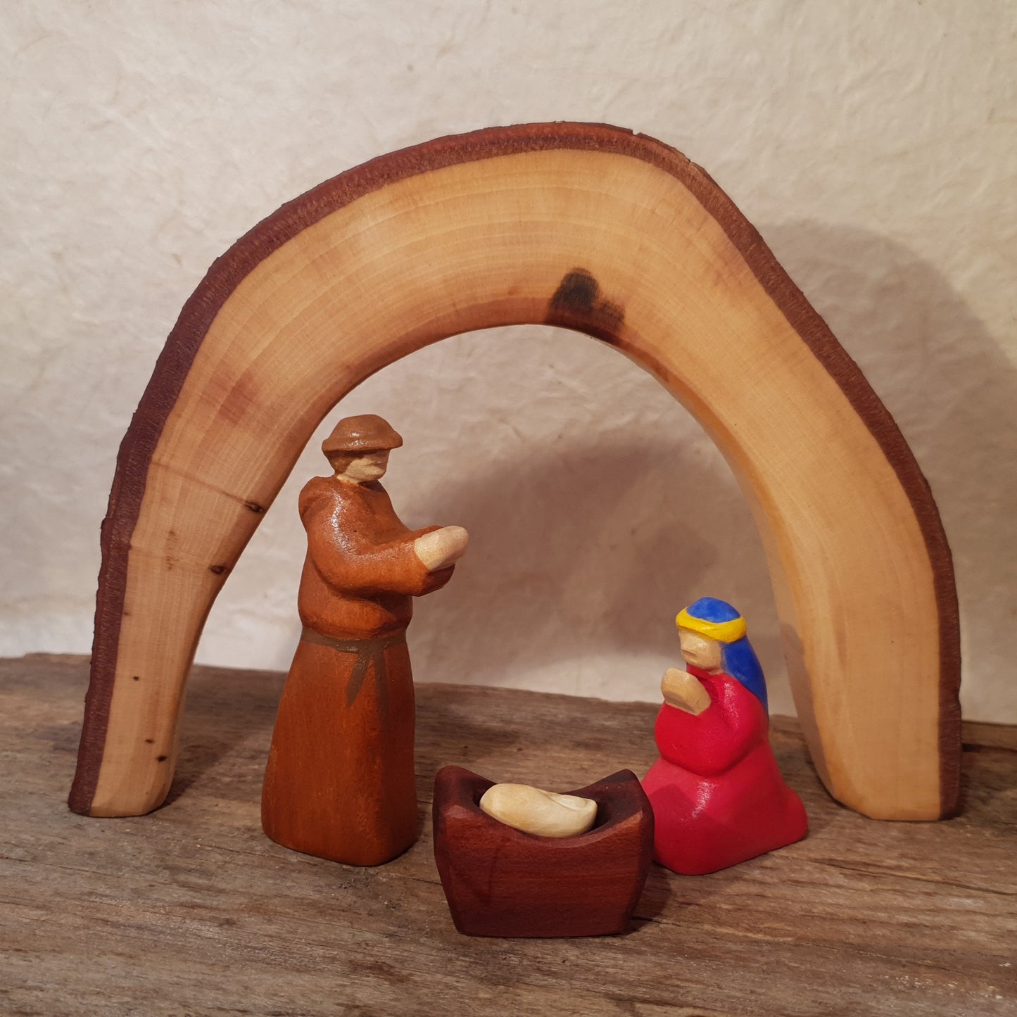 Maria und Josef und die Weihnachtskrippe