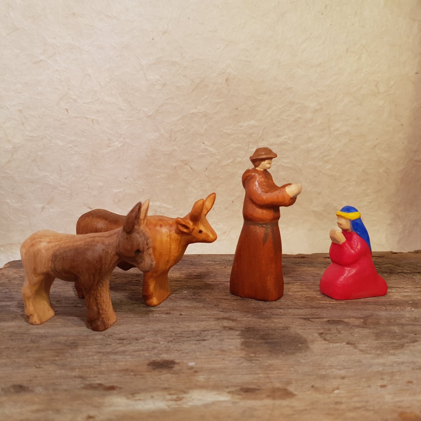 Maria und Josef und die Weihnachtskrippe