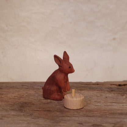 Hase geölt ca 3cm Steckerfigur